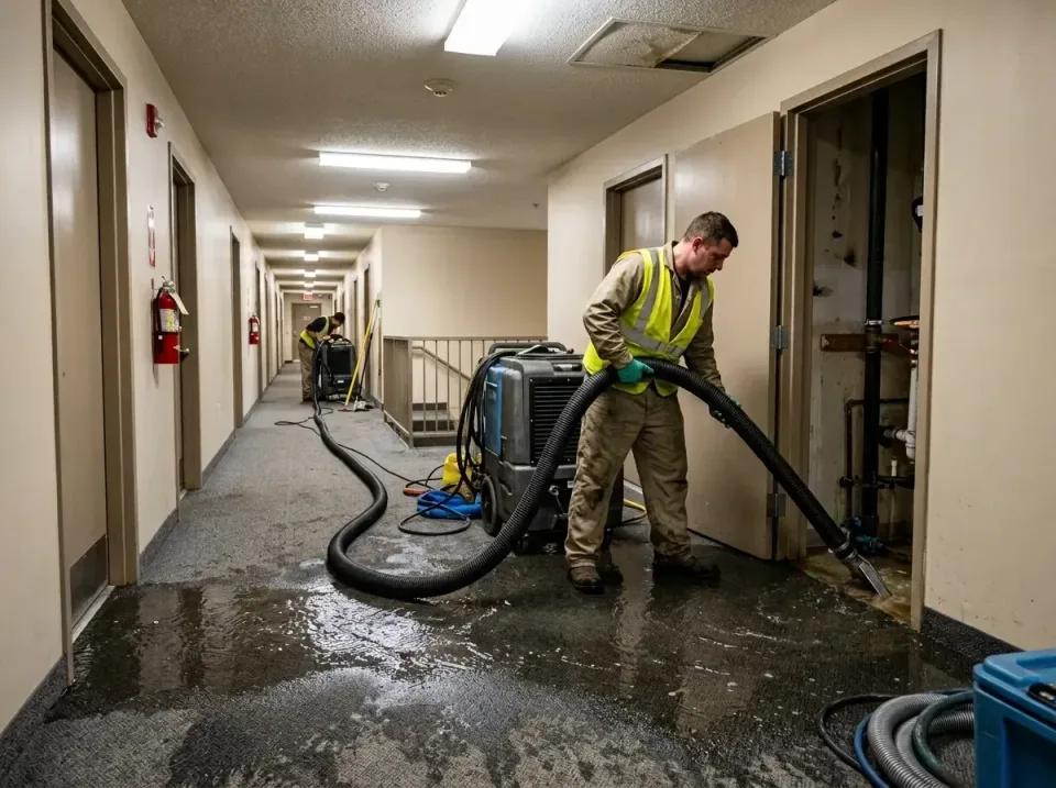 multi-unit-apartment-hallway-f-005 — frequently asked questions, Emergency Burst Pipe Water Extraction & Removal in McRae-He…